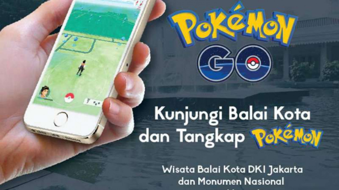 Pemprov DKI ajak berburu Pokemon di Balai Kota dan Monas