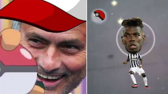 Usaha MU Mendatangkan Pogba dibuat dalam versi Pokemon Go