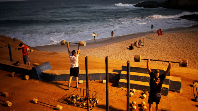 Olahraga dan Pantai Menyatu di Brasil