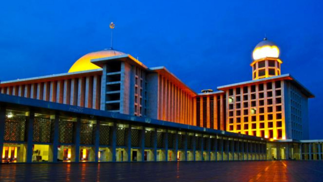Ilustrasi Masjid Istiqlal.