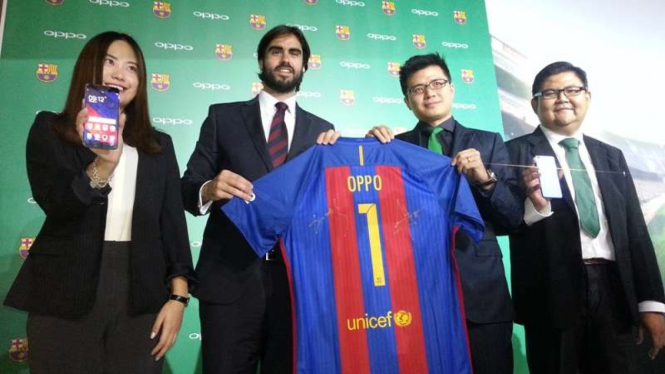 Barcelona jalin kerjasama dengan Oppo Indonesia