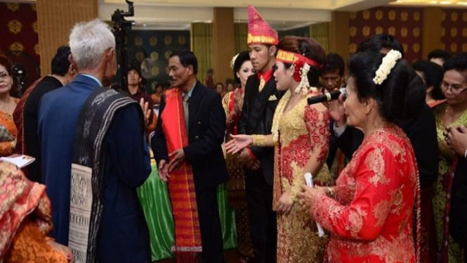 Pernikahan dalam adat Batak.
