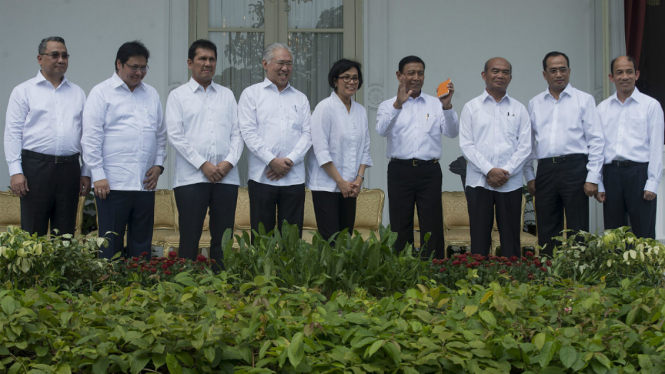 Perombakan Kabinet Jilid II oleh Presiden Joko Widodo di Istana Merdeka, Jakarta, Rabu (27/7).