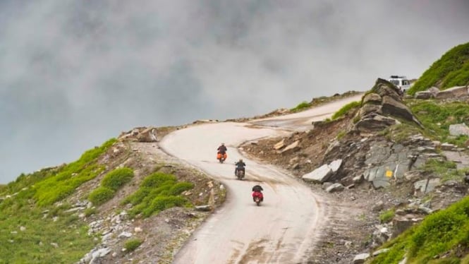 Perjalanan riding VIVA.co.id jelajah Himalaya.