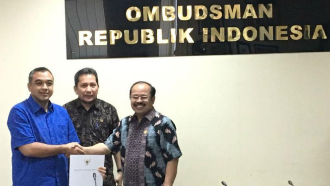 Ombudsman serahkan rekomendasi kasus Dadap Tangerang, Kamis 28 Juli 2016.