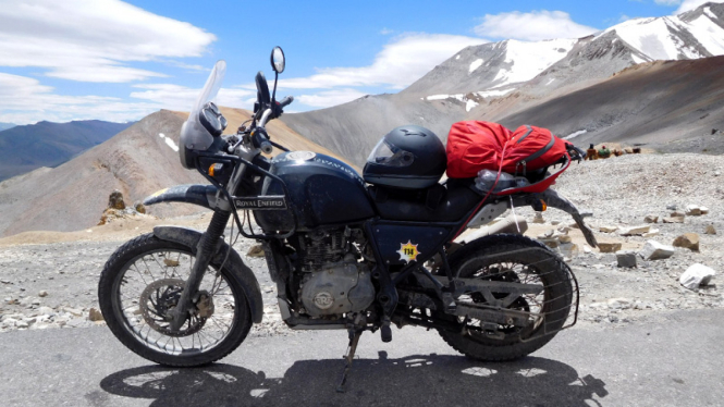 Motor Royal Enfield di Himalaya