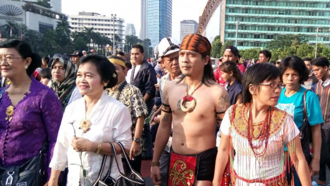 Pawai Nusantara digelar di Bundaran HI, Jakarta