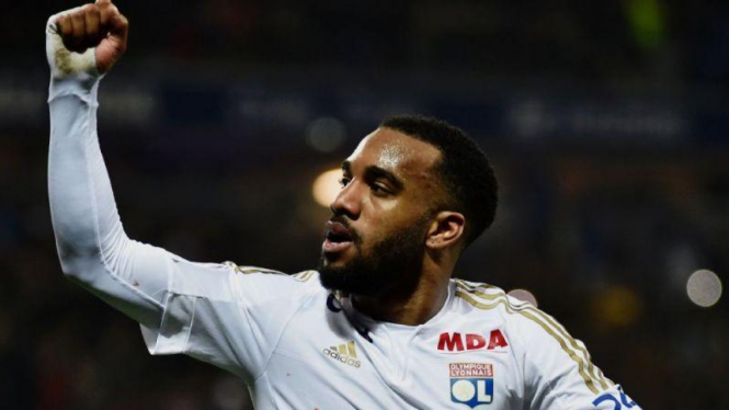 Pemain Lyon, Alexandre Lacazette.