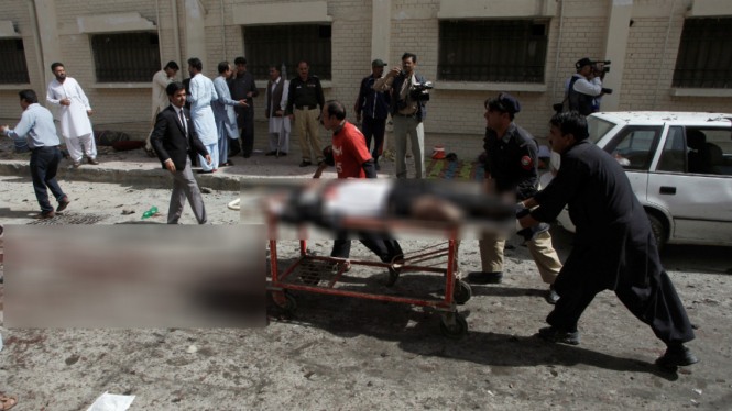 Ledakan bom di rumah sakit di Pakistan.