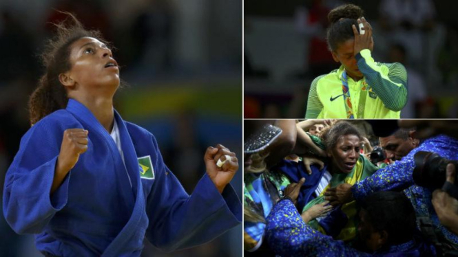 Rafaela Silva, atlet Judo peraih emas pertama Brasil di Olimpiade 2016