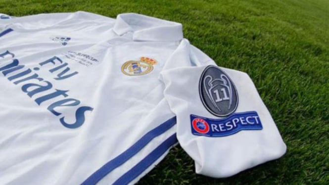 Real Madrid gunakan emblem khusus di Piala Super Eropa