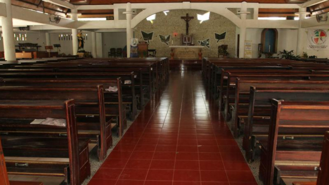 Gereja Katolik Santo Yusuf Pekerja di Minggiran, Plawikan, Jogonalan, Klaten, Jawa Tengah.