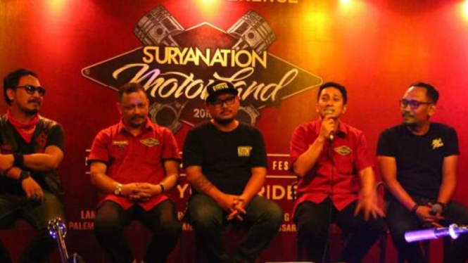 Press conference acara Suryanation Motorland 2016.