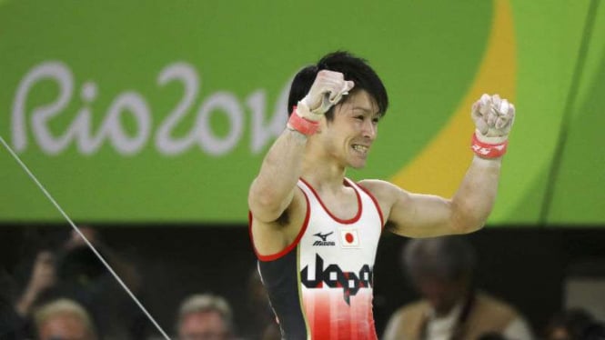 Atlet gimnastik Jepang Kohei Uchimura