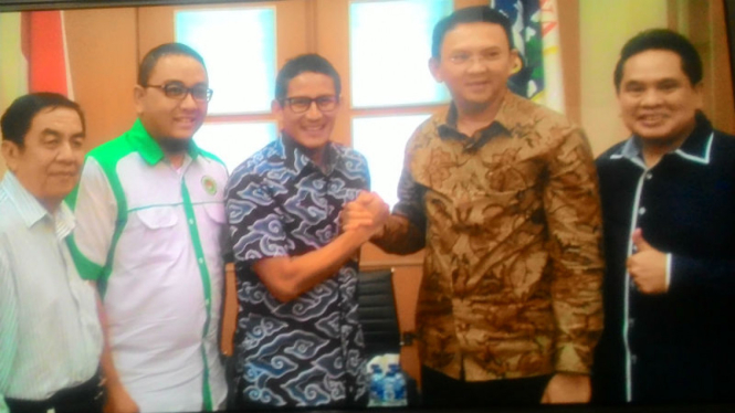 Gubernur DKI Jakarta, Basuki Tjahaja Purnama dan Sandiaga Uno