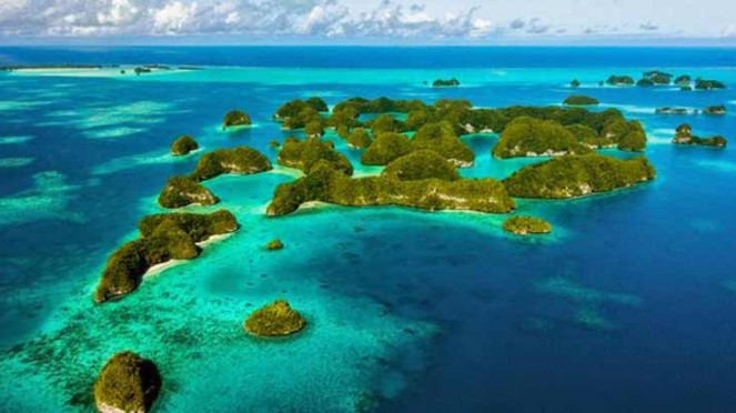 Negara kepulauan Palau.