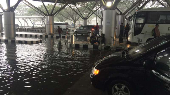 Banjir di Terminal 3 Ultimate Bandara Soekarno-Hatta