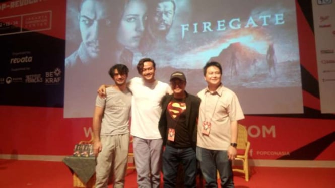 Pemutaran trailer film Firegate.