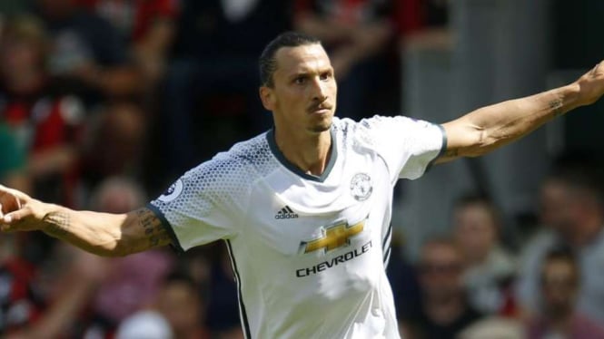 Penyerang Manchester United, Zlatan Ibrahimovic