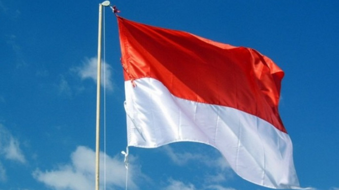 Bendera Indonesia.