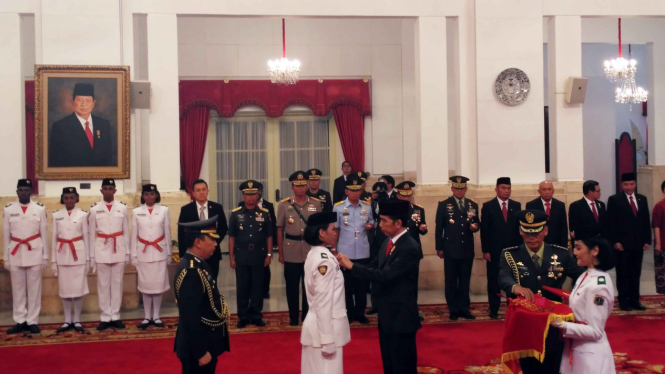 Pengukuhan Paskibraka 2016 Oleh Presiden Joko Widodo
