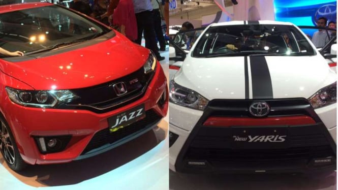 Honda Jazz vs Toyota Yaris.