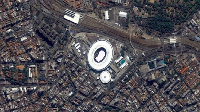 Penampakan Stadion Maracana, Brasil