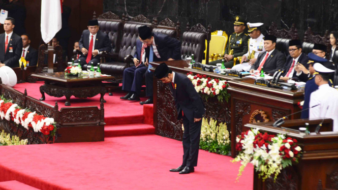 Penyampaian Pidato Kenegaraan Presiden Jokowi