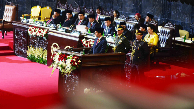 Penyampaian Pidato Kenegaraan Presiden Jokowi