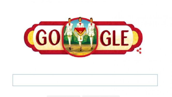 Doodle Google HUT RI ke-71