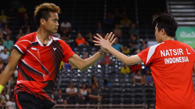 Ganda campuran Tontowi Ahmad/Liliyana Natsir.