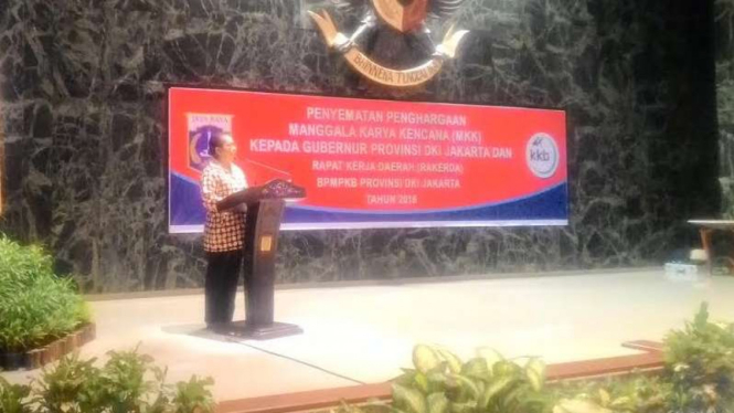 Menteri PPA, Yohana di Balai Kota Jakarta