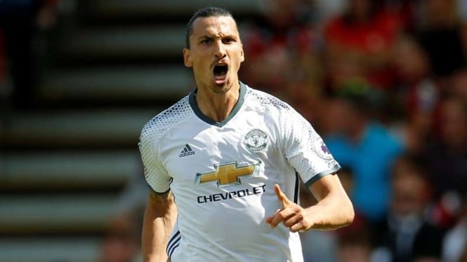 Penyerang Manchester United, Zlatan Ibrahimovic