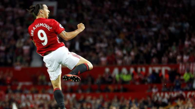 Penyerang Manchester United, Zlatan Ibrahimovic
