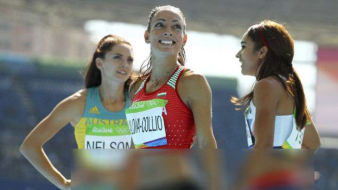 Pelari cepat Australia Ella Nelson (kiri)