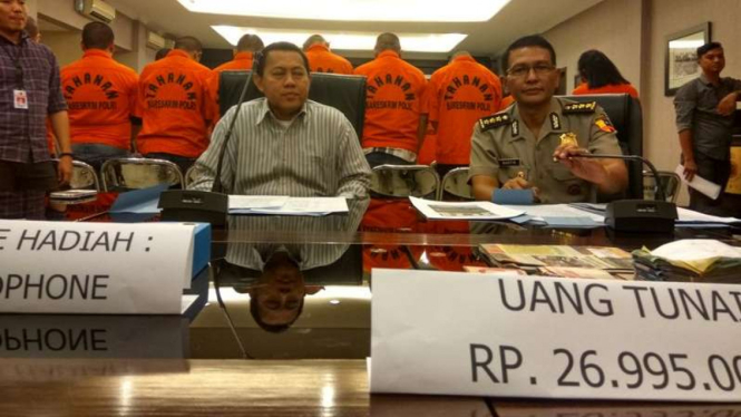 Tersangka pelaku perjudian di Dumai, Riau