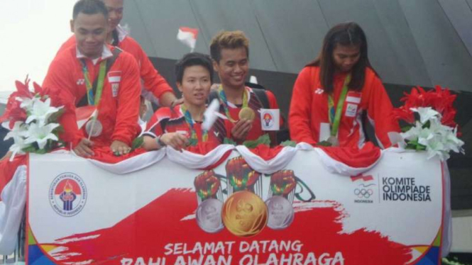 Para atlet Indonesia peraih medali di Olimpiade Rio 2016