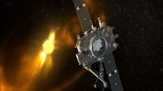 Ilustrasi pesawat pengamat Matahari NASA, STEREO-B
