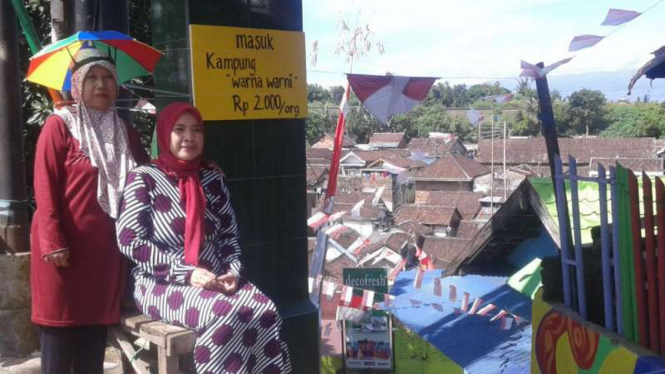 Susana Kampung Warna-warni di Jalan Juanda, Jodipan, Kota Malang. 