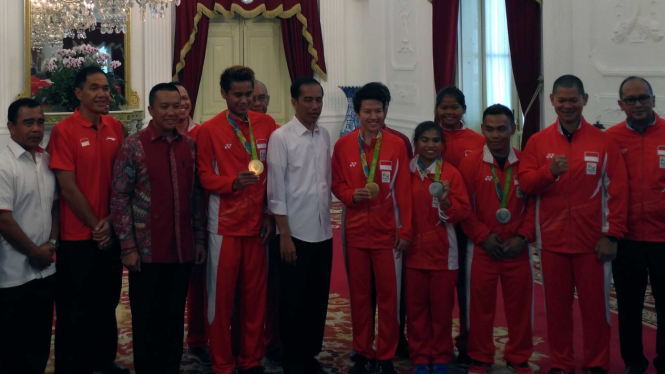 Jokowi terima atlet peraih medali Olimpiade Rio 2016