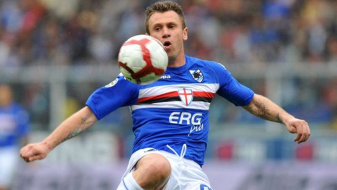 Penyerang Sampdoria, Antonio Cassano