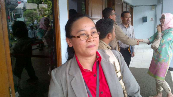 Anggota Tim Biro Hukum KPK, Kristanti Yuni Purnawanti di PN Jakarta Selatan