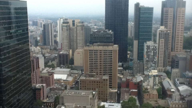 Gedung pencakar langit di Kota Melbourne Australia