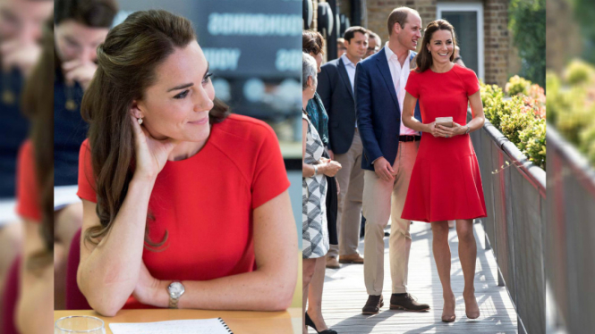 Gaun merah Kate Middleton