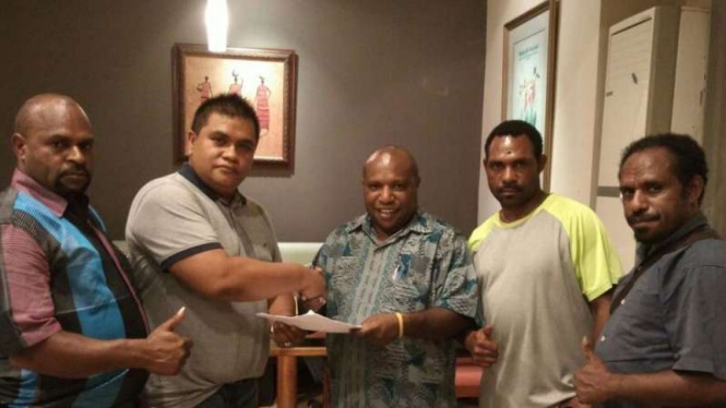 Deklarasi pencalonan Ketua Umum PSSI oleh Anggota PSSI asal Papua