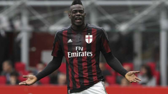 Mario Balotelli saat membela AC Milan