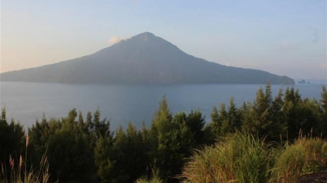 Gunung Krakatau, Lampung.
