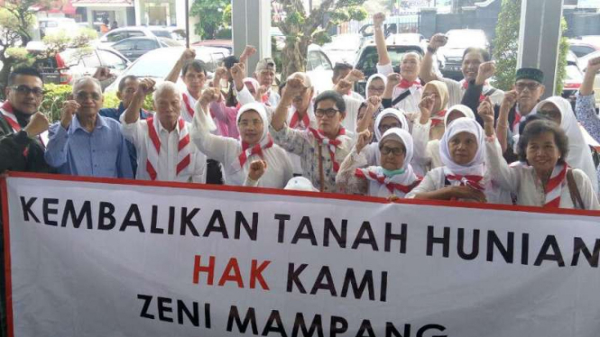  Eks warga Zeni Mampang, Jakarta Selatan, mengajukan gugatan ke PN Selatan.