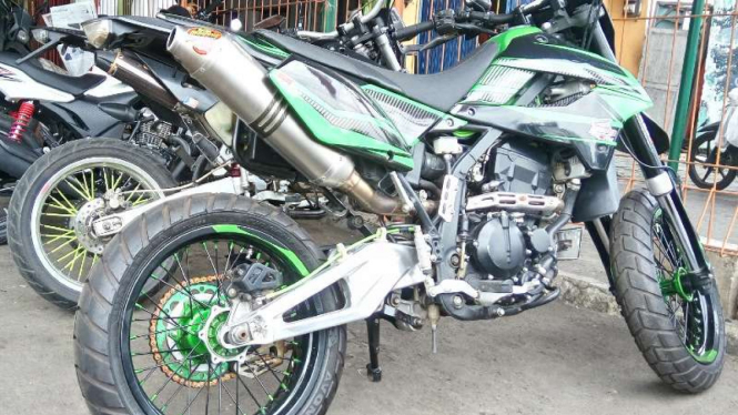 Modifikasi Kawasaki KLX 150.