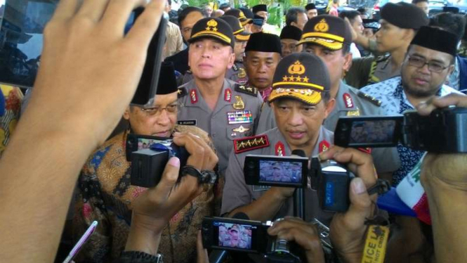 Kepala Polri, Jenderal Polisi Tito Karnavian, di Markas Polda Jatim, Surabaya, pada Kamis, 1 September 2016.